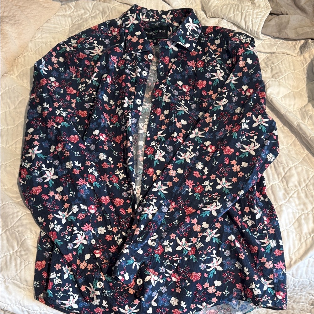 Paisley & Gray Navy Floral Shirt
